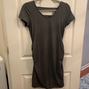 Full Moon maternity short sleeve dress with cute back detail - size S.